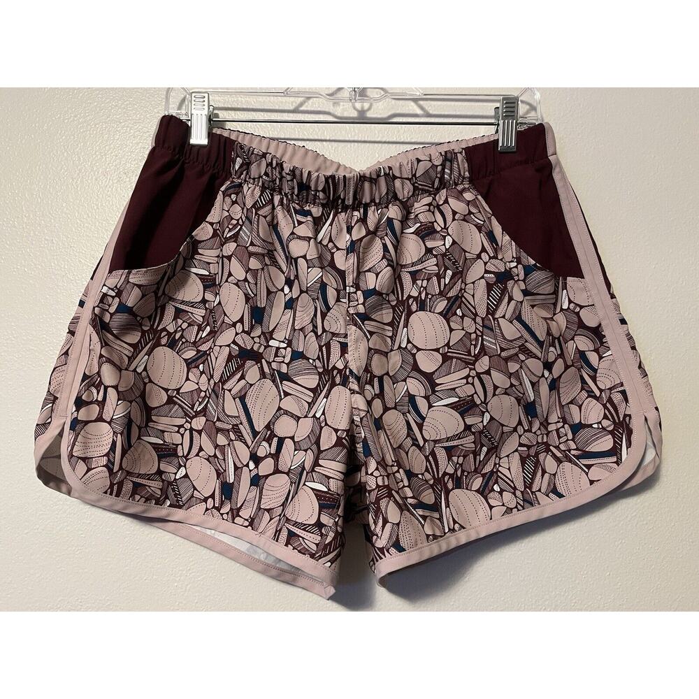 Columbia Women’s Sandy Trail Running Shorts Stretch Deep Madeira 4” Inseam Large